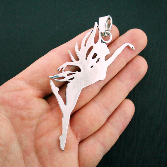 Fairy Antique Silver Tone Charm - SC5987