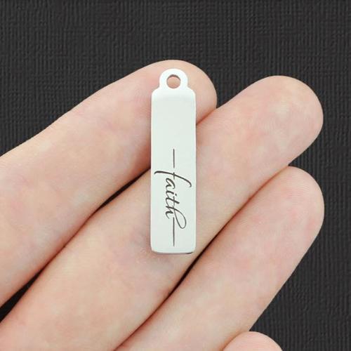 Breloques Faith en Acier Inoxydable - BFS015-7122