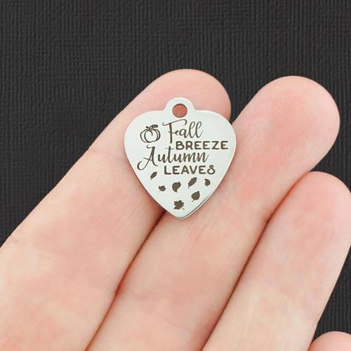 Fall Breeze Stainless Steel Charms - Autumn leaves - BFS011-4982