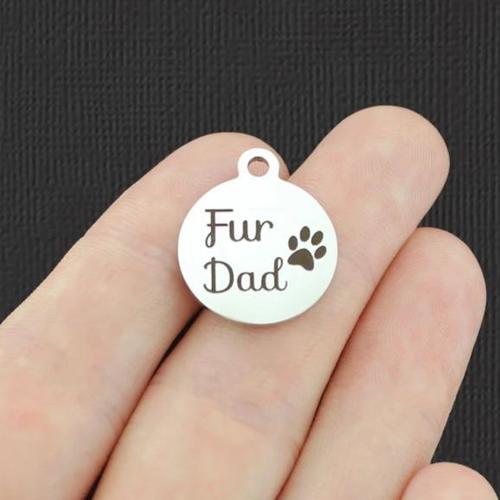 Fur Dad Stainless Steel Charms - BFS001-4959