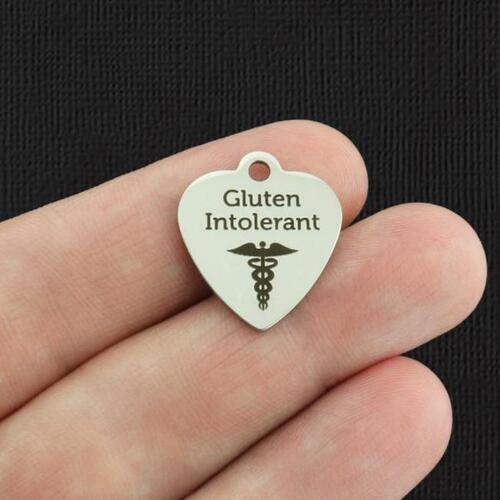 Gluten Intolerant Stainless Steel Charms - BFS011-5729