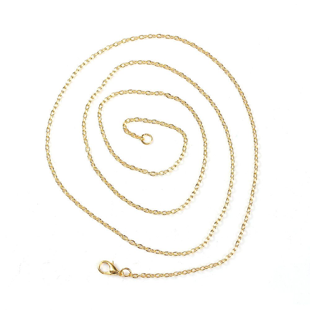 Gold Tone Cable Chain Necklaces - 3mm - Choose Your Length!