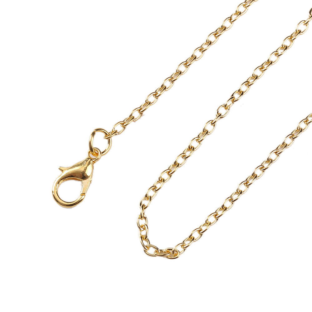 Gold Tone Cable Chain Necklaces - 3mm - Choose Your Length!