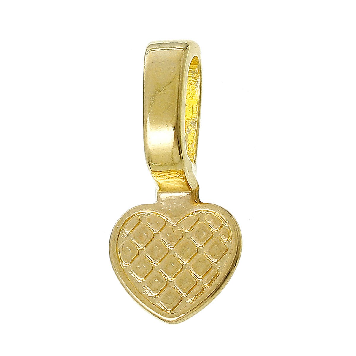 Gold Tone Glue On Bails - 22mm x 10mm - 50 Pieces - FD238