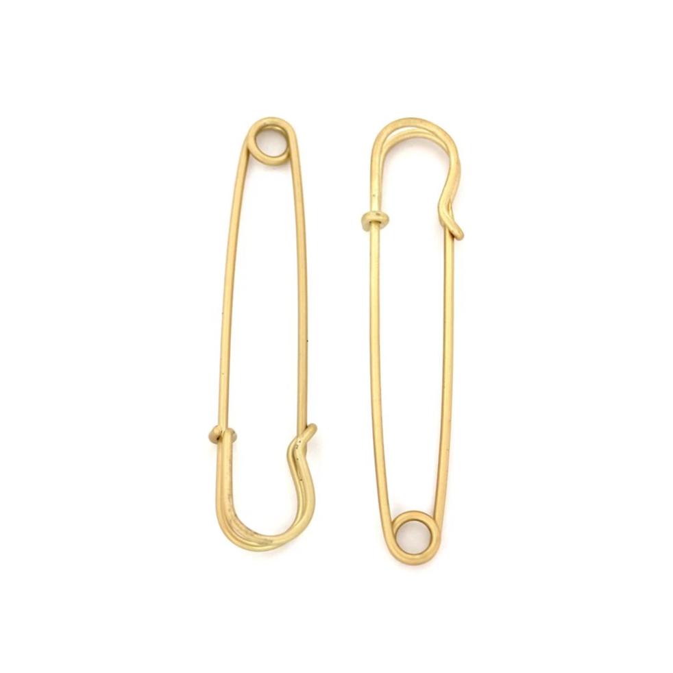 Épingles de sûreté dorées - 60 mm x 16 mm - 2 pièces - Z946