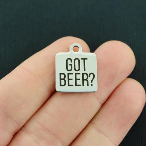 Got Beer? Stainless Steel Charms - BFS013-2477