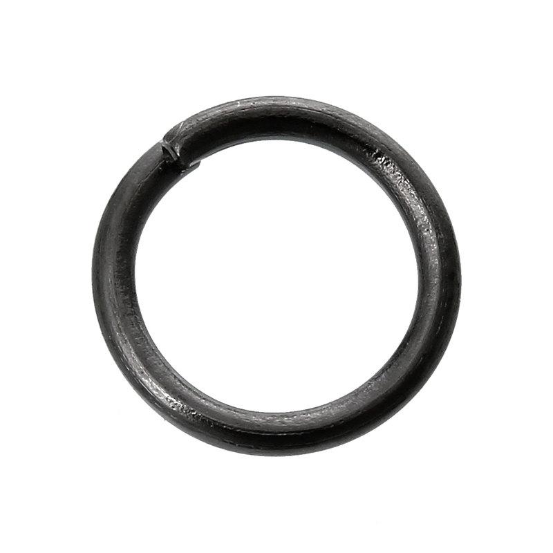Gunmetal Tone Jump Rings 6mm x 0.7mm - Open 21 Gauge - 200 Rings - J057