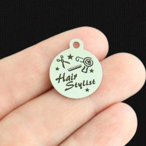 Hair Stylist Stainless Steel Charms - BFS001-6790