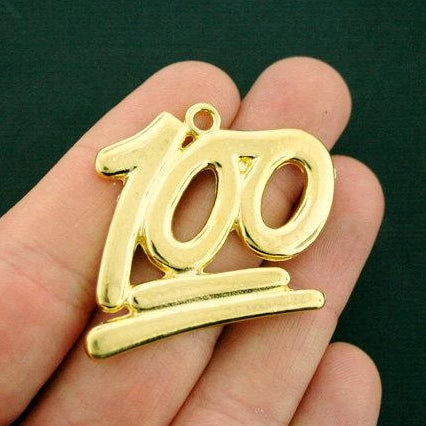 Hundred Gold Tone Charm - GC1079