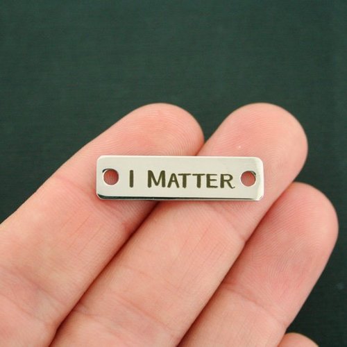 I Matter Stainless Steel Connector Charms- BFS016-7280