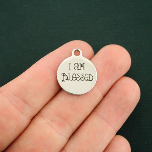 I am Blessed Stainless Steel Charms - BFS001-2390