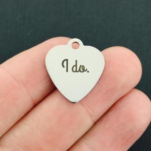 Je fais. Breloques en acier inoxydable - BFS011-3129