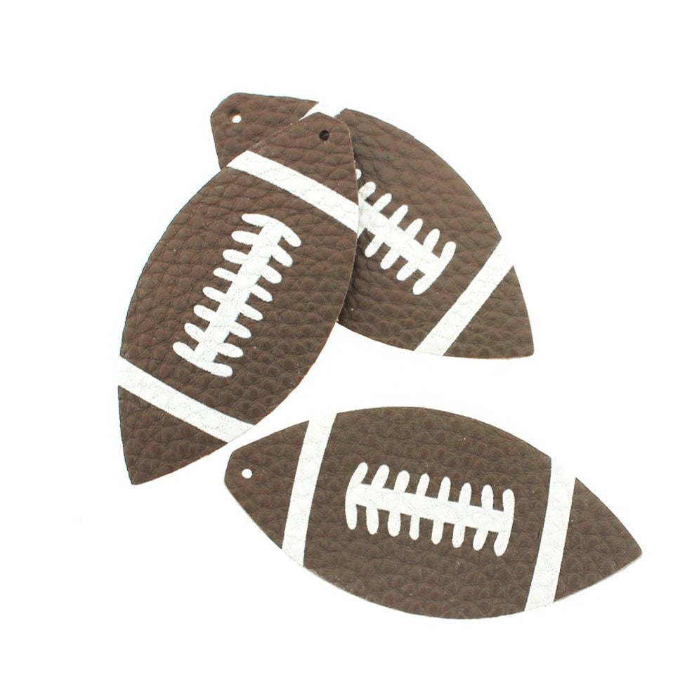 Imitation Leather Pendants - Football - 2 Pieces - LP014