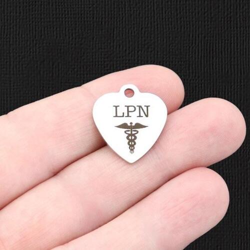 LPN Stainless Steel Charms - BFS011-5839