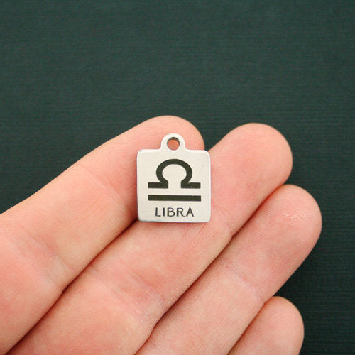 Libra Stainless Steel Charms - BFS013-1744