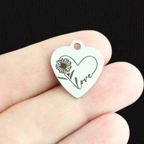Love Stainless Steel Charms - BFS011-6746