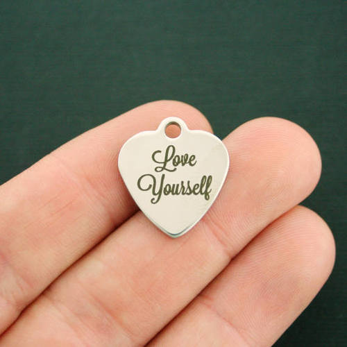 Love Yourself Stainless Steel Charms - BFS011-2132
