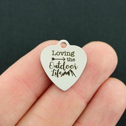 Loving the outdoor life Stainless Steel Charms - BFS011-4803