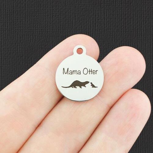 Mama Otter Stainless Steel Charms - BFS001-4397