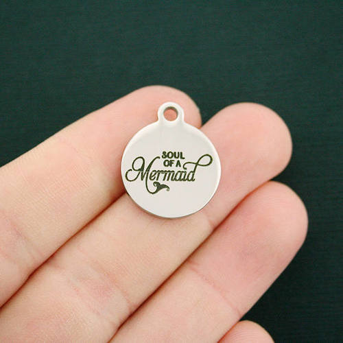 Mermaid Stainless Steel Charms - Soul of a - BFS001-2966