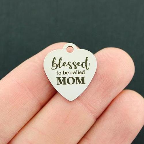 Mom Stainless Steel Charms - Blessed to be called - BFS011-4799