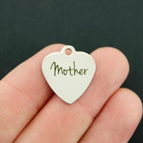 Mother Stainless Steel Charms - BFS011-2812