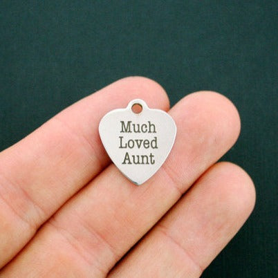 Much Loved Aunt Stainless Steel Charms - BFS011-1155