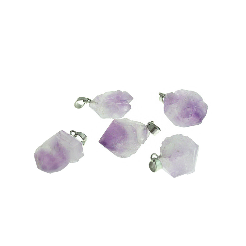 Natural Gemstone Crystal Pendant 3D - Choose Your Gemstone!