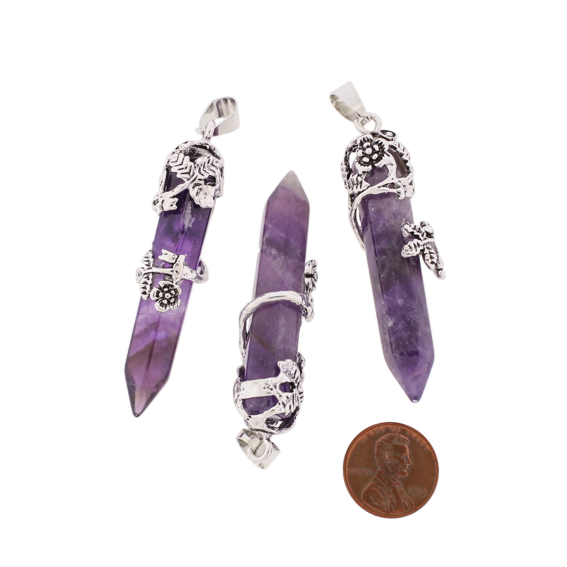 Natural Gemstone Crystal Point Pendant - Choose Your Gemstone!