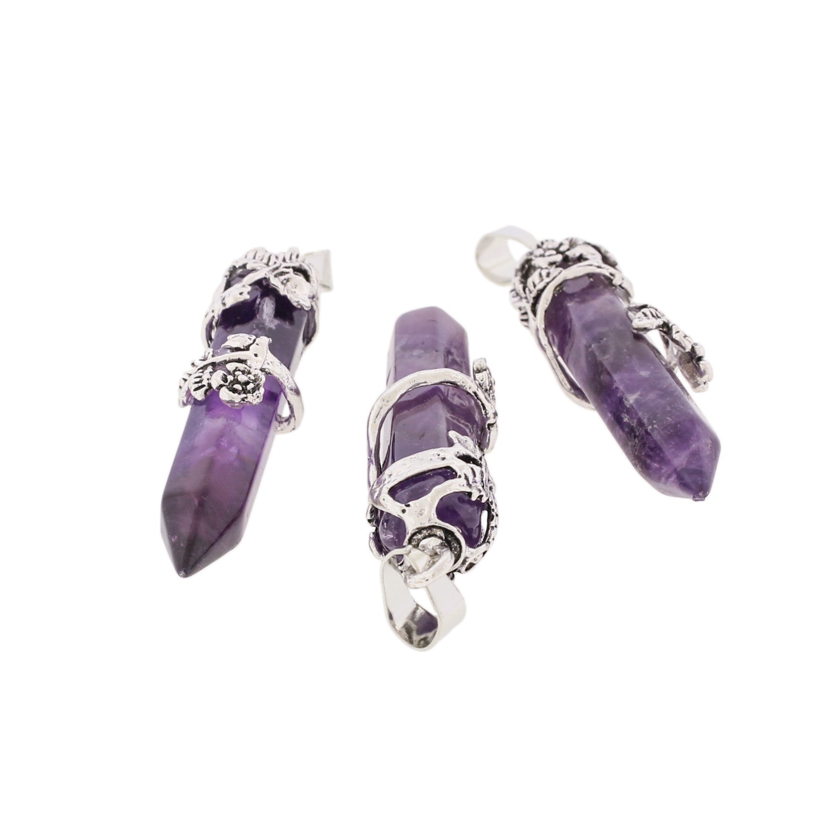 Natural Gemstone Crystal Point Pendant - Choose Your Gemstone!