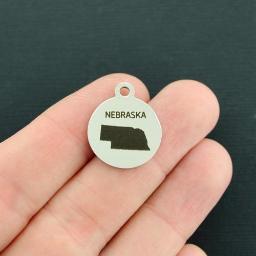 Nebraska Stainless Steel Charms - BFS001-3529