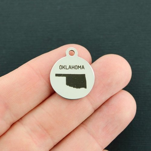 Oklahoma Stainless Steel Charms - BFS001-3538