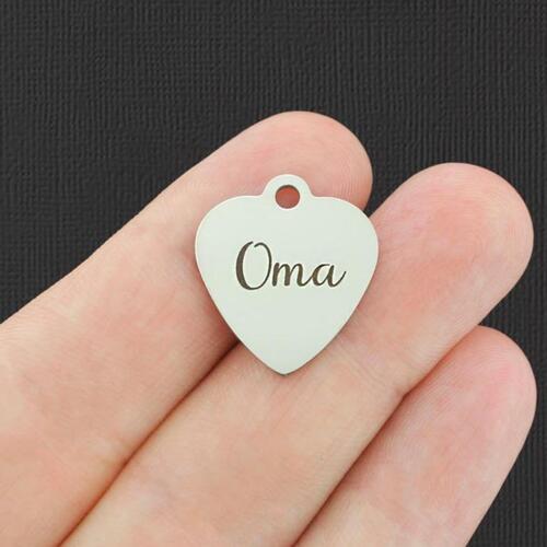 Oma Stainless Steel Charms - BFS011-3298