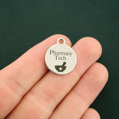 Pharmacy Tech Stainless Steel Charms - BFS001-2376