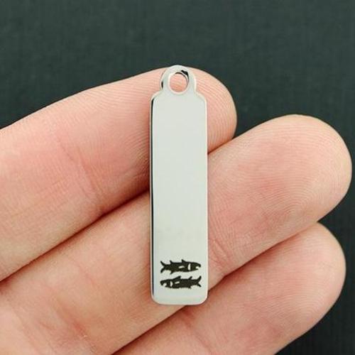Pisces Zodiac Stainless Steel Charms - BFS015-7099