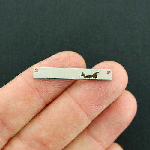 Prince Edward Island Stainless Steel Connector Charms - BFS018-7756