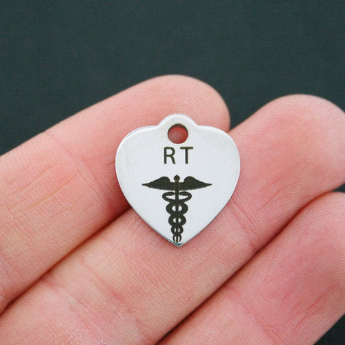 Respiratory Therapist RT Stainless Steel Charms - BFS011-0745