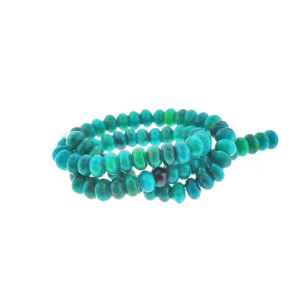Rondelle Imitation Gemstone Beads 8mm x 6mm - Sea Green - 1 Strand 75 Beads - BD2274