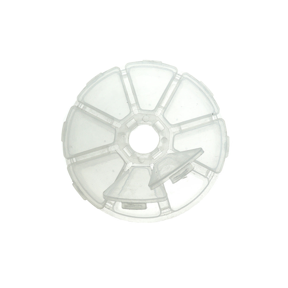 Round Plastic Storage Container - 8 Compartments - TL070