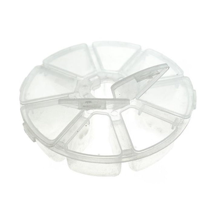 Round Plastic Storage Container - 8 Compartments - TL070