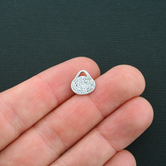 VENTE 12 breloques de ton argent antique famille - SC4360