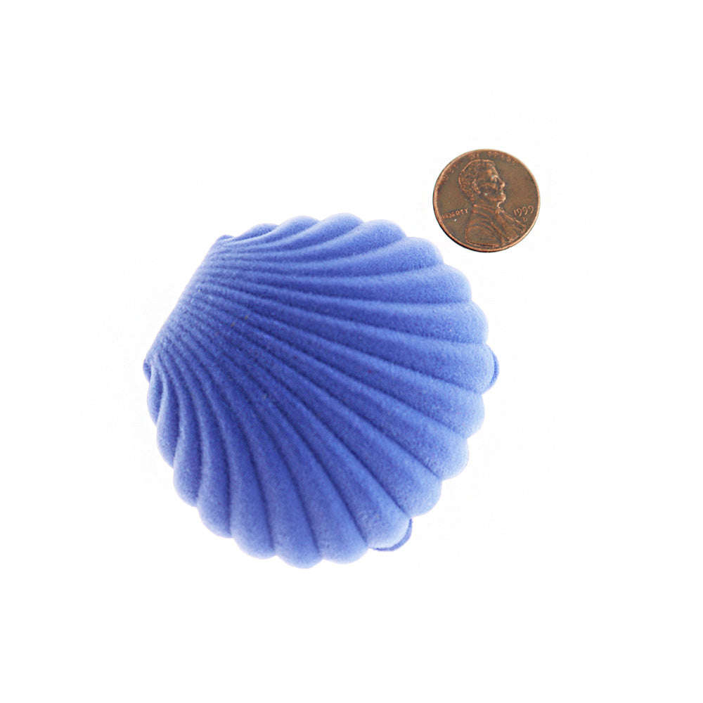 Seashell Jewelry Box - Ocean Blue - 6cm x 5.5cm - 1 Piece - TL243