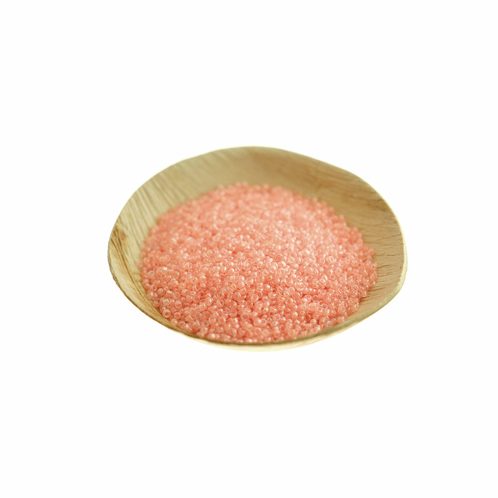 Rocailles Verre 12/0 2mm - Saumon Foncé - 800 Perles - BD1372