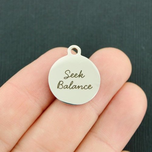 Seek Balance Stainless Steel Charms - BFS001-1878