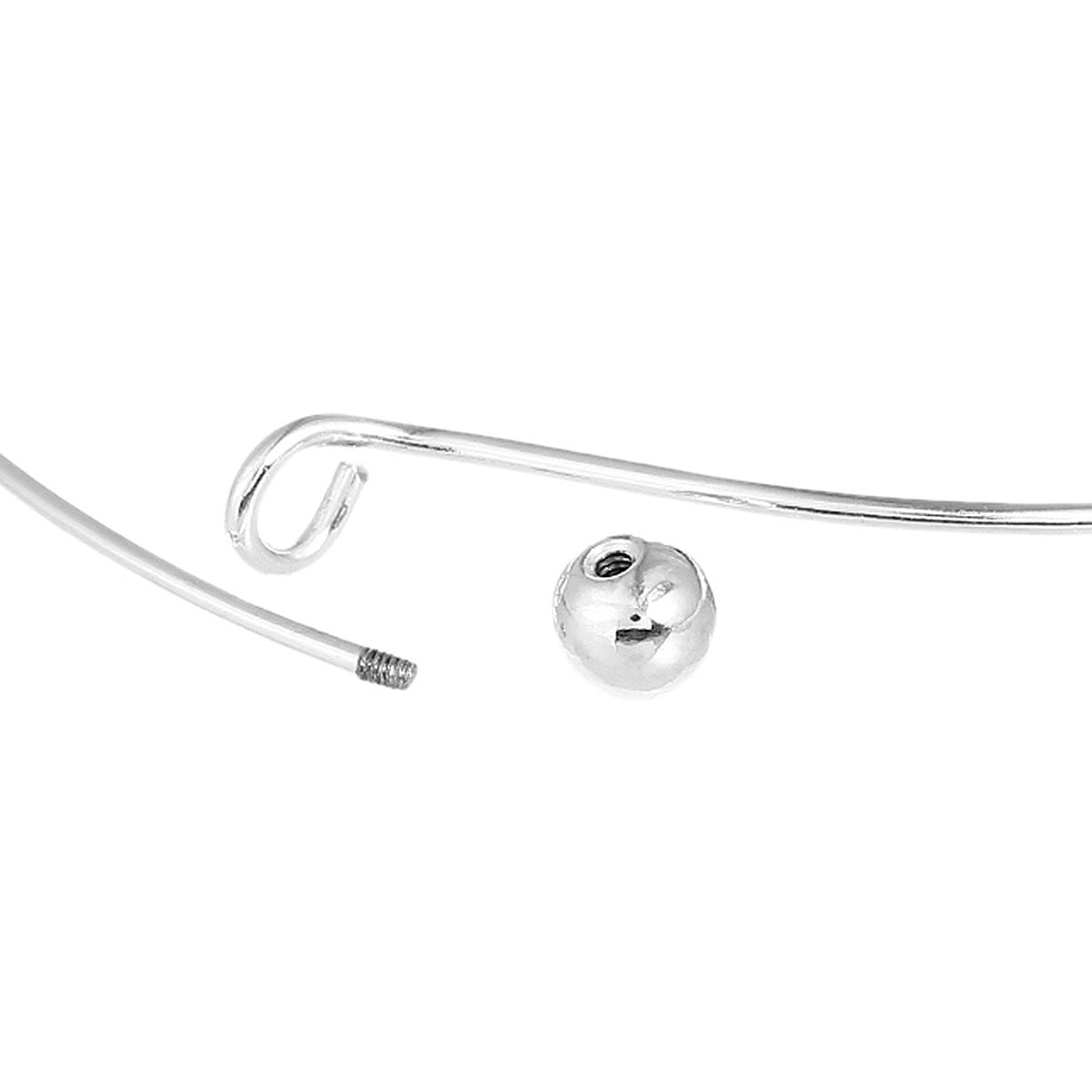 Bracelet argenté 8,5" - 1,5 mm - 1 bracelet - N211