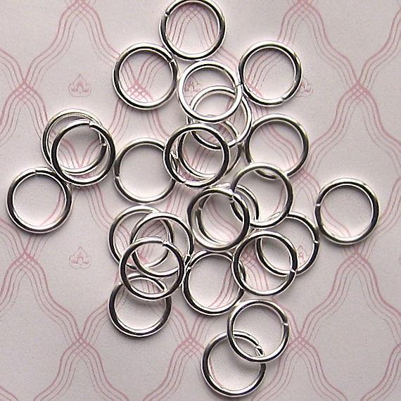 Silver Tone Jump Ring 12mm x 1.2mm - Open 17 Gauge - 100 Rings - J008