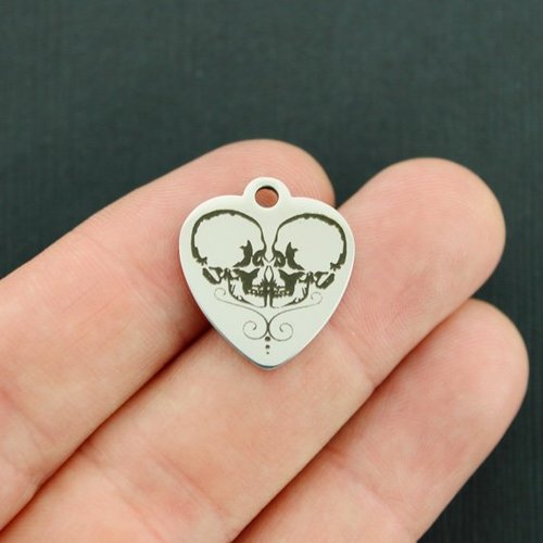 Skull Stainless Steel Charms - BFS011-3784