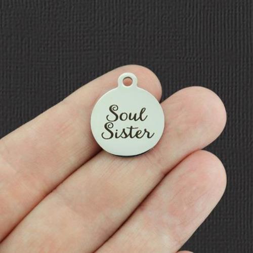Soul Sister Stainless Steel Charms - BFS001-5244