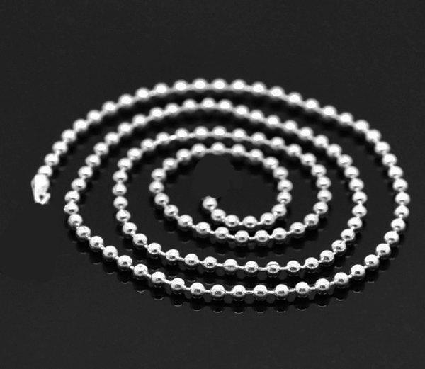 Stainless Steel Ball Chain Necklace - 2mm - Choose Your Tone!