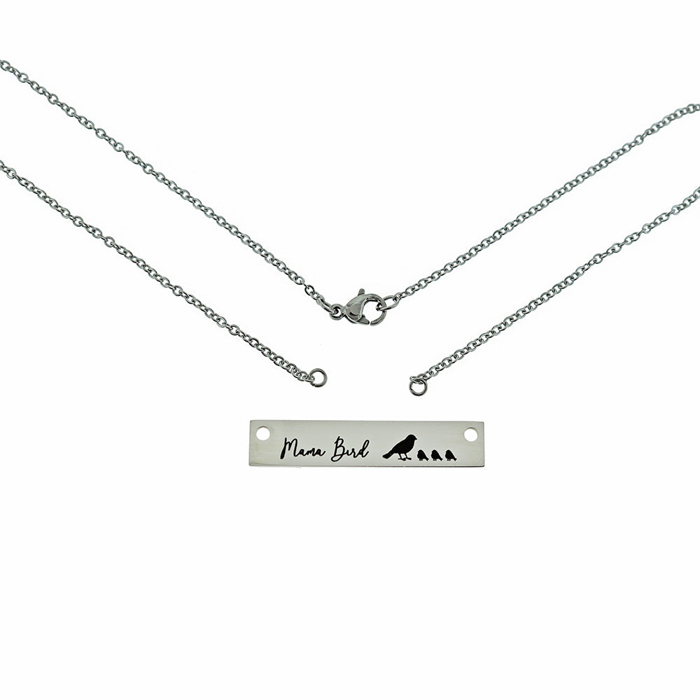 Stainless Steel Cable Chain Connector Necklace - 1.5mm - Choose Your Length!